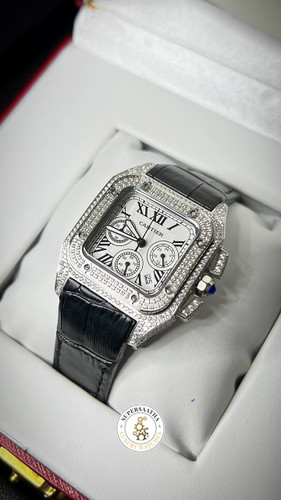 ساعت کارتیه د سانتوس CARTIER De SANTOS کرنوگراف سه موتوره